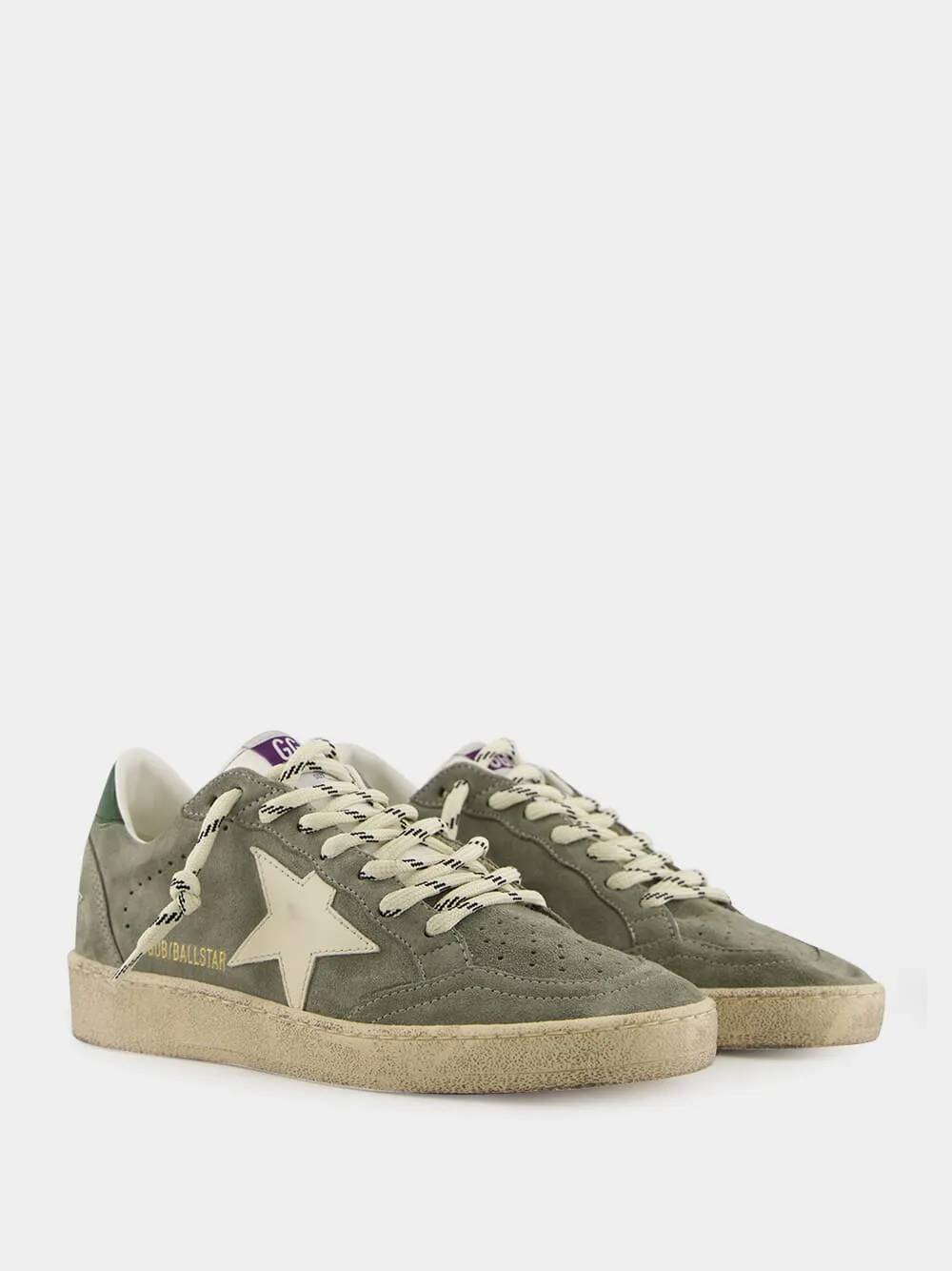 Green Ballstar Suede and Leather Star Sneakers sold by Fashion Clinic product image thumbnail 3