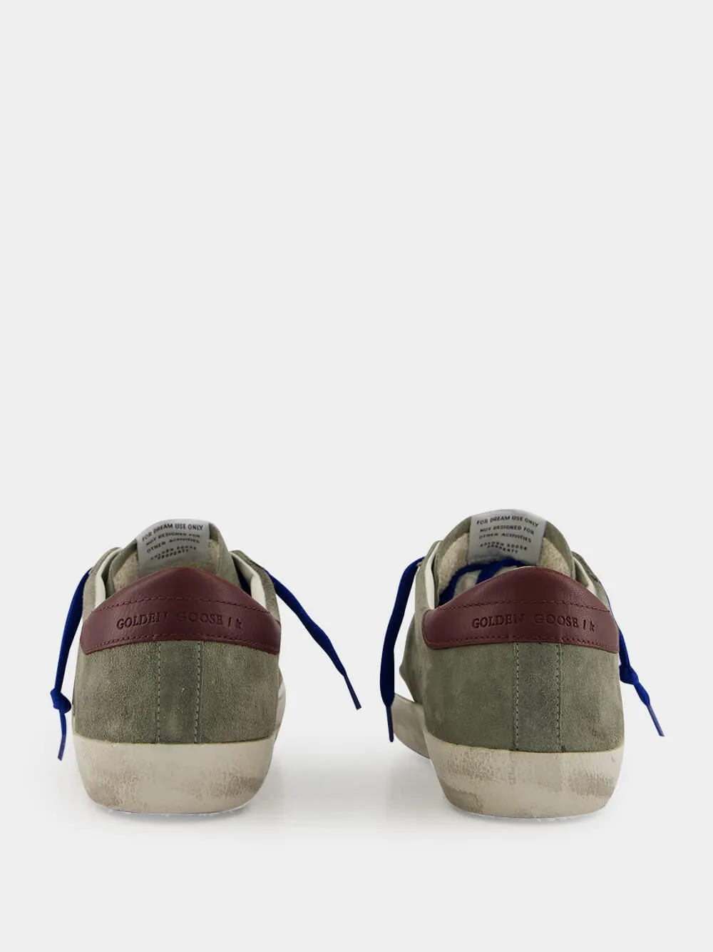 Dark Green Suede Superstar Sneakers with Brown Star sold by Fashion Clinic product image thumbnail 5