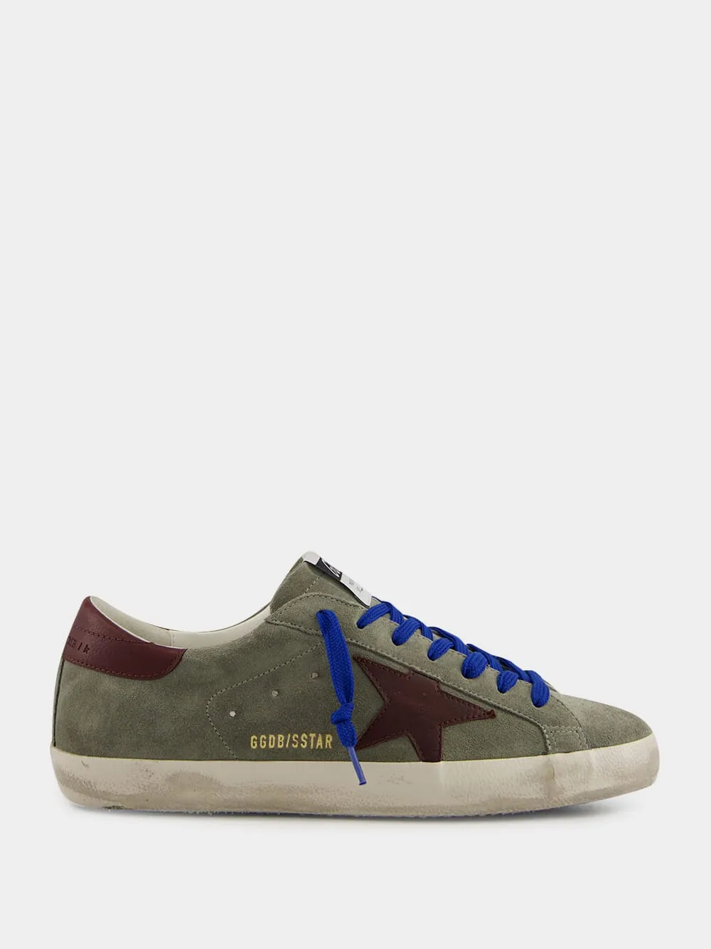 Dark Green Suede Superstar Sneakers with Brown Star sold by Fashion Clinic