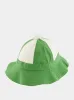 Paneled Grandfather Hat in Green and White sold by Fashion Clinic