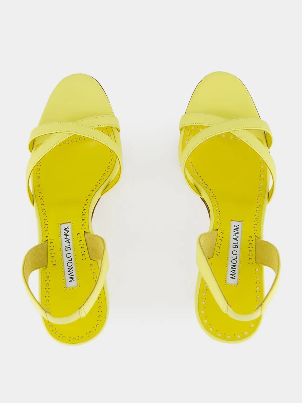 Light Yellow Ammoursli Nappa Sandals sold by Fashion Clinic product image thumbnail 4