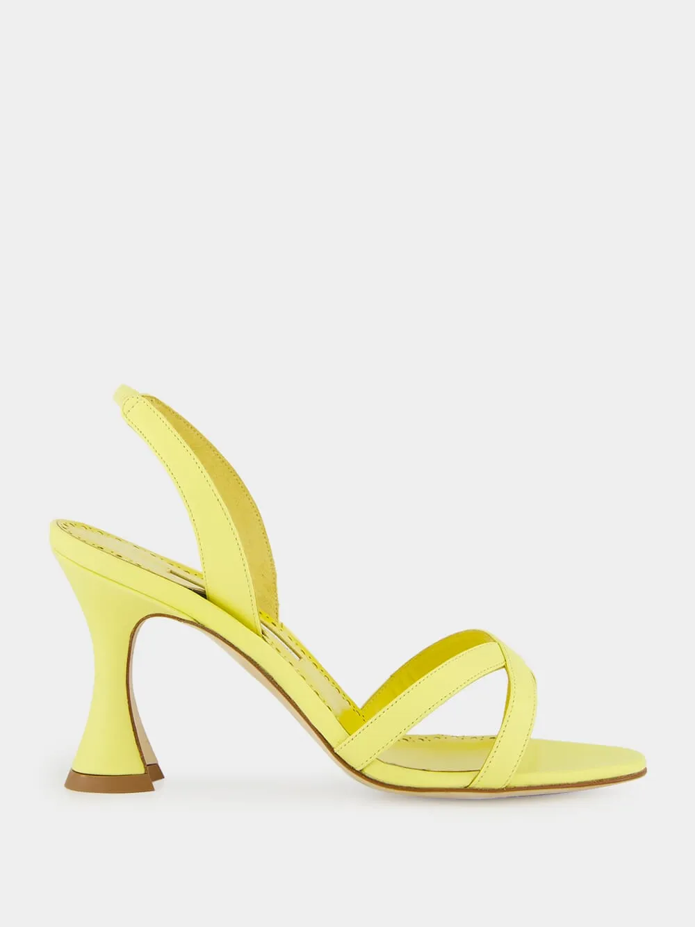 Light Yellow Ammoursli Nappa Sandals sold by Fashion Clinic