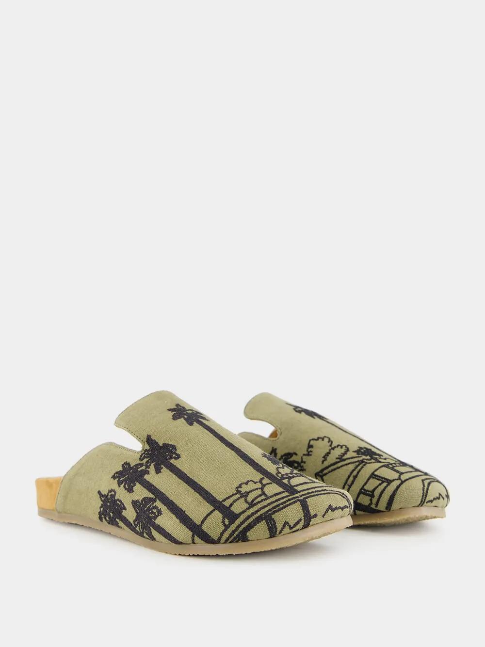 Khaki Green Palmor Suede Mules sold by Fashion Clinic product image thumbnail 3