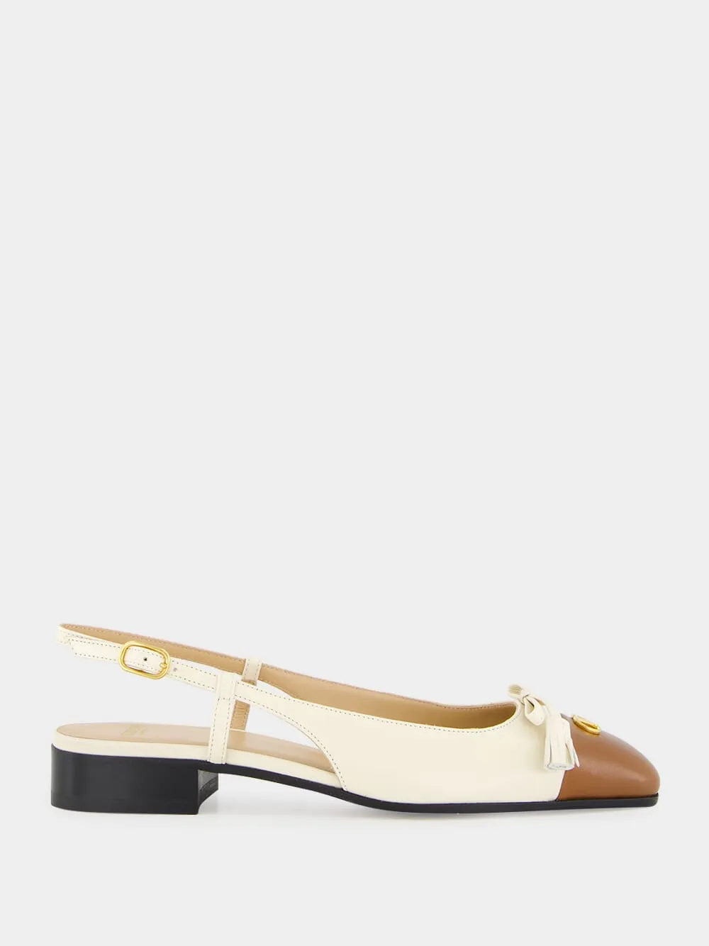 Valet Du Roi Two-Tone Slingback Ballerina sold by Fashion Clinic