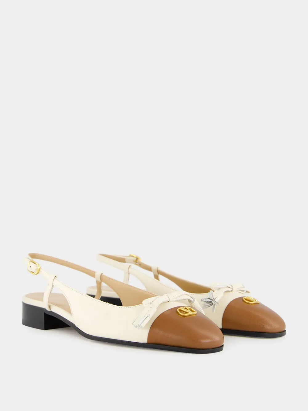 Valet Du Roi Two-Tone Slingback Ballerina sold by Fashion Clinic product image thumbnail 4