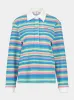 Stripe Towelling Polo Shirt sold by Fashion Clinic