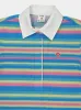 Stripe Towelling Polo Shirt sold by Fashion Clinic