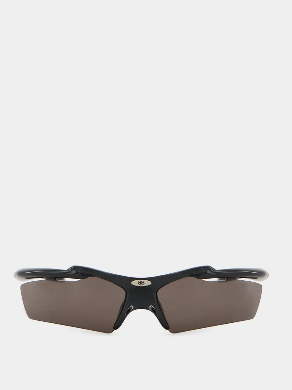 Turbo Rectangle Sunglasses in Full Black sold by Fashion Clinic