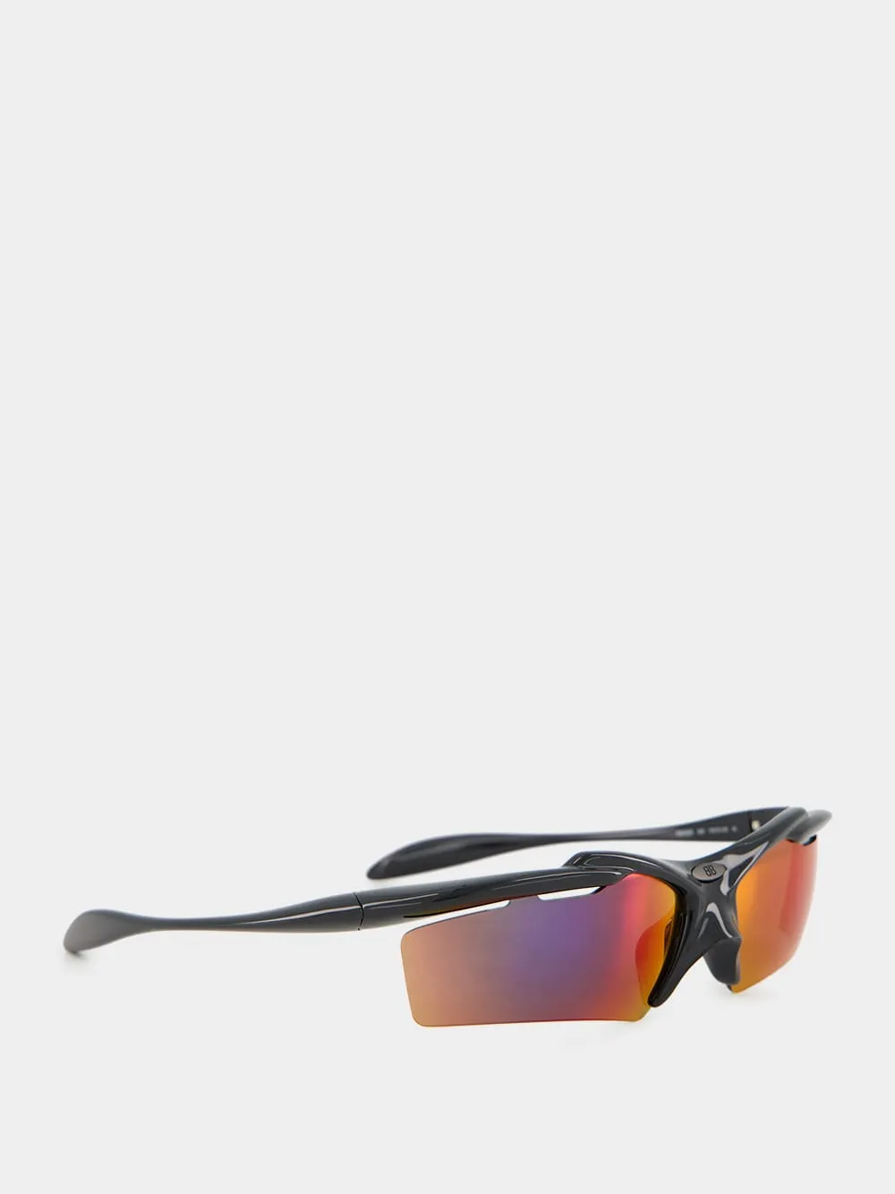 Turbo Rectangle Sunglasses in Black sold by Fashion Clinic product image thumbnail 3