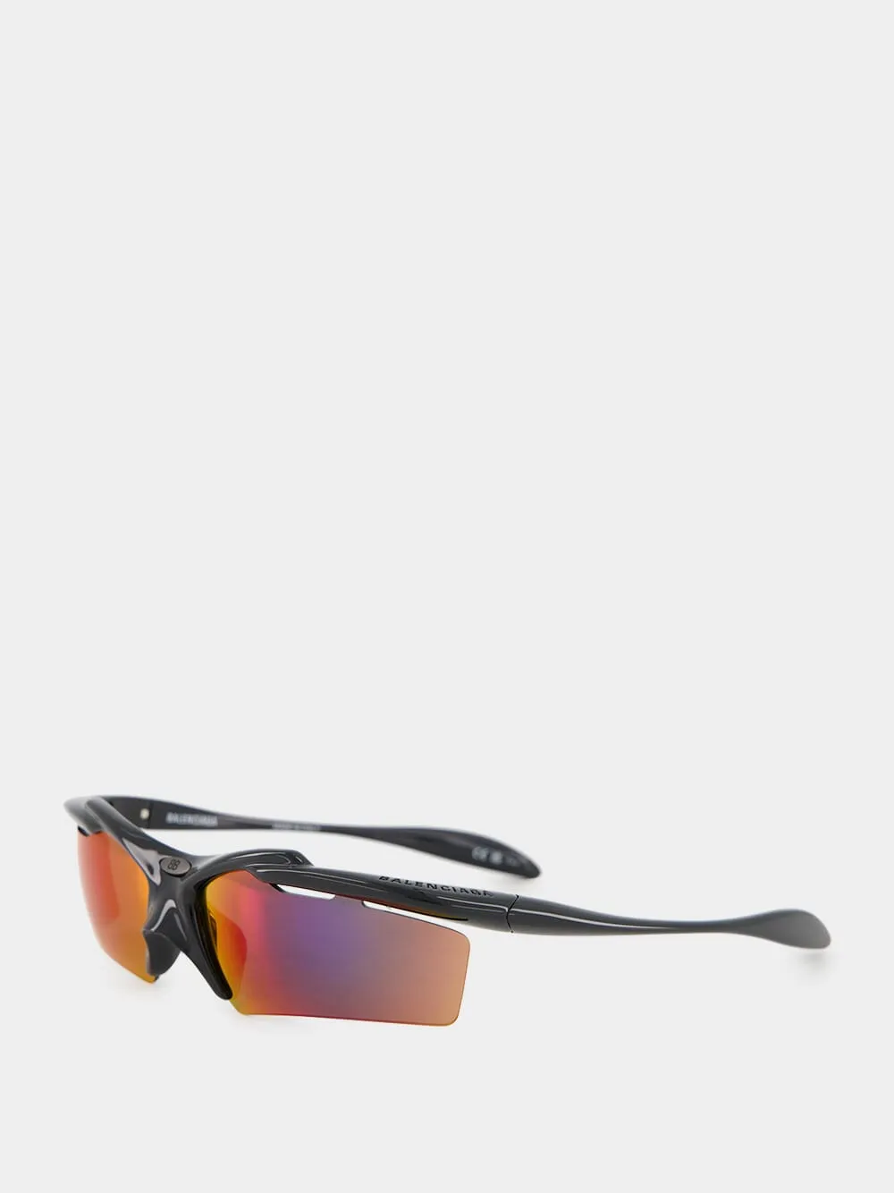 Turbo Rectangle Sunglasses in Black sold by Fashion Clinic product image thumbnail 5
