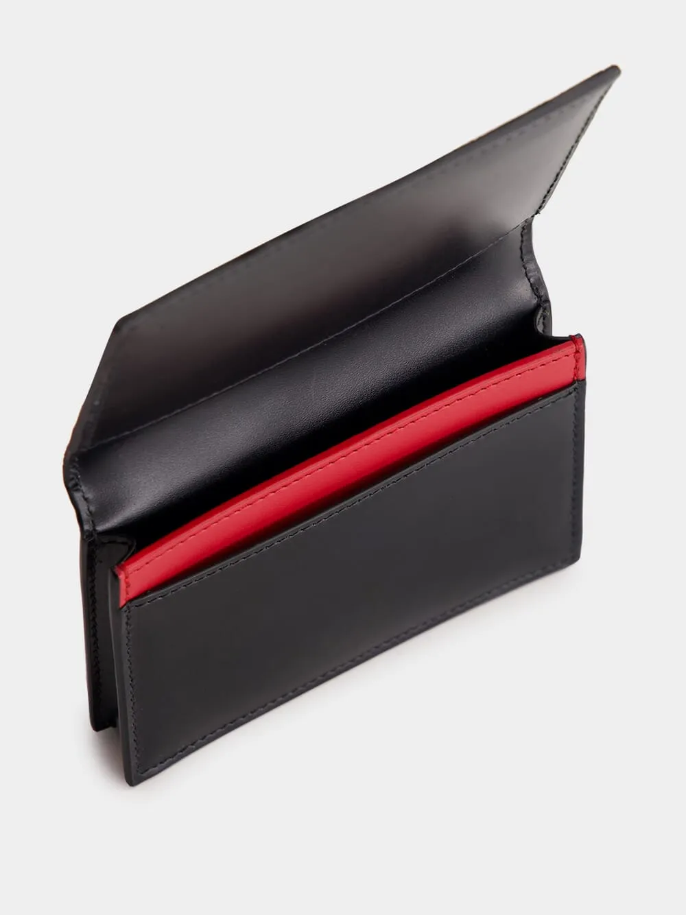 Black Card Case in Leather with FF Motif sold by Fashion Clinic product image thumbnail 3