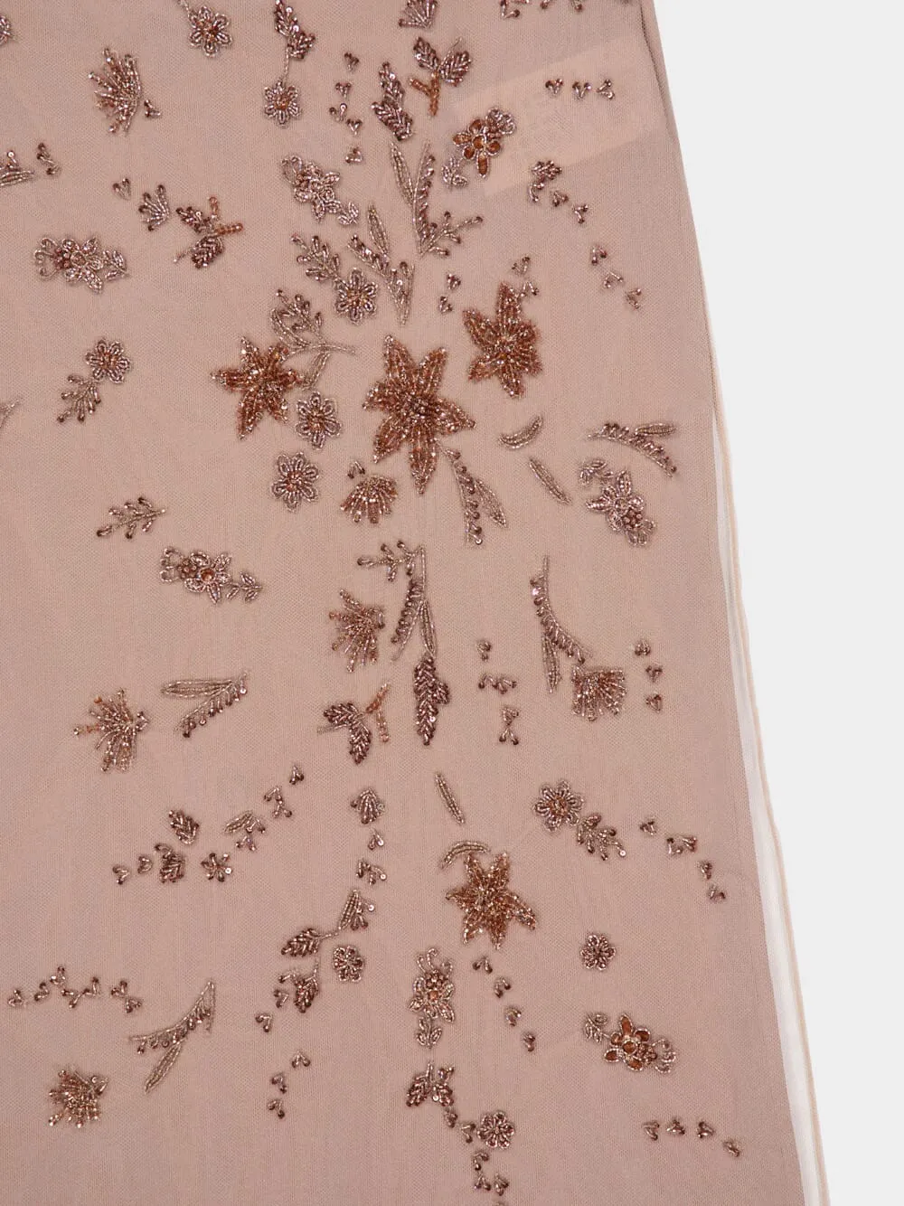 Pink Embroidered Tulle Skirt sold by Fashion Clinic product image thumbnail 4