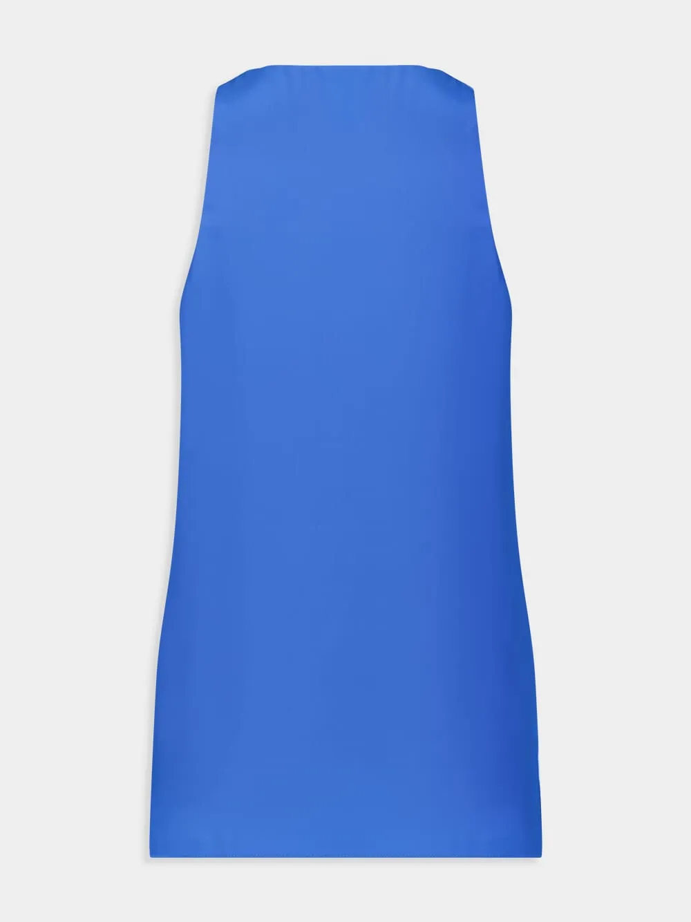 Serena Blue Silk Tank-Top sold by Fashion Clinic product image thumbnail 3