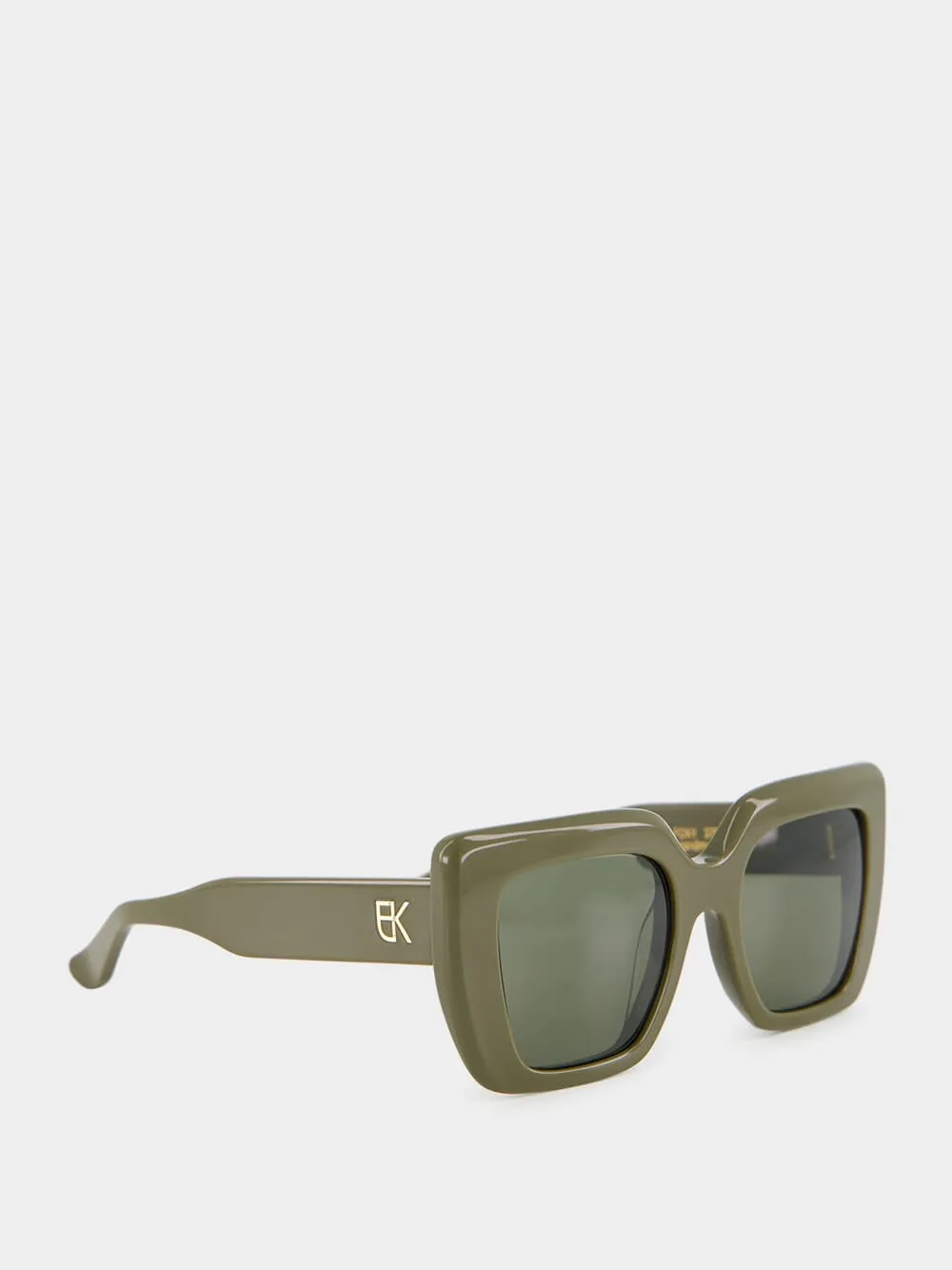 Olive Green Foxy Sunglasses sold by Fashion Clinic product image thumbnail 3