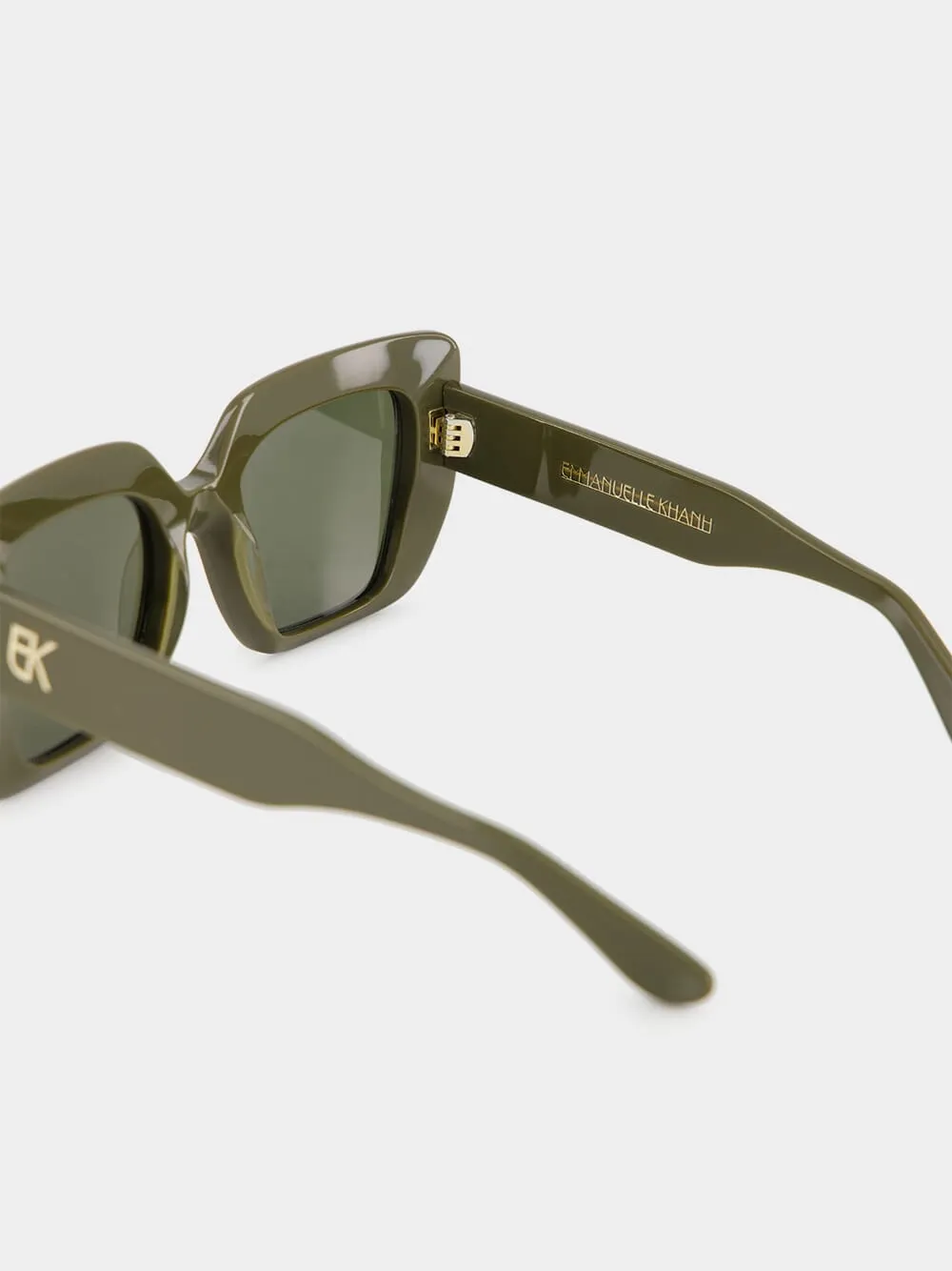 Olive Green Foxy Sunglasses sold by Fashion Clinic product image thumbnail 5