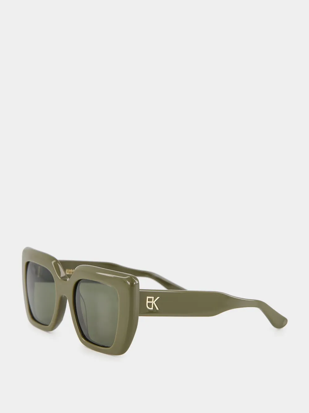 Olive Green Foxy Sunglasses sold by Fashion Clinic product image thumbnail 4