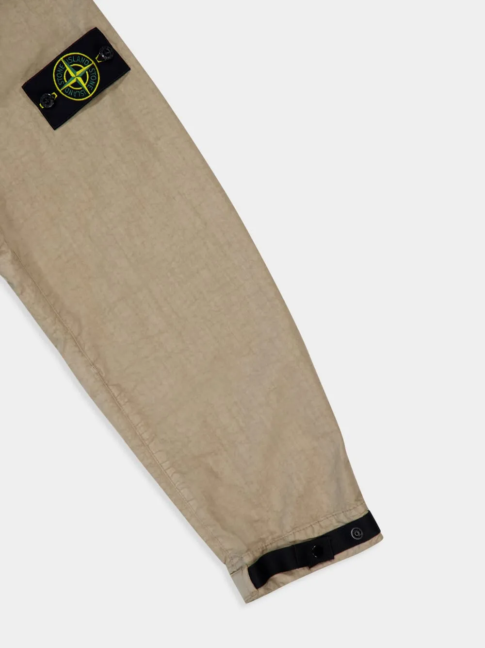 Brown High-Neck Nylon Jacket sold by Fashion Clinic product image thumbnail 4