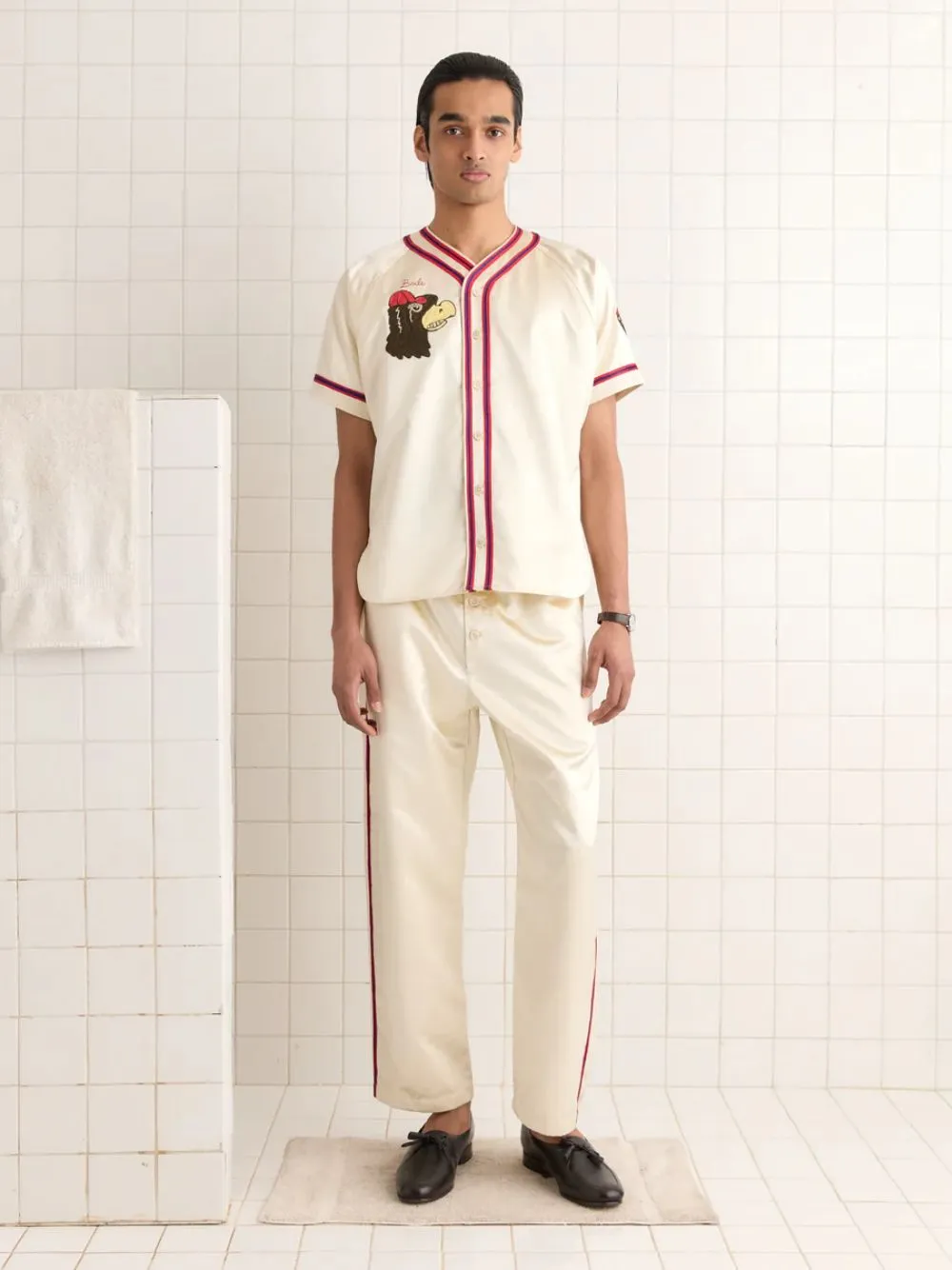Cream Redtail Baseball Shirt sold by Fashion Clinic