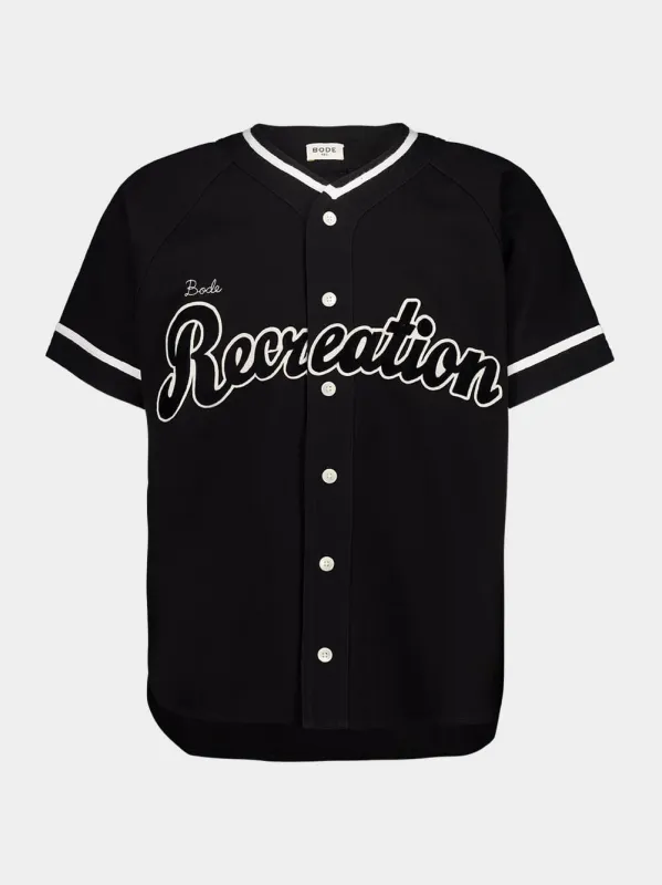 Black Baseball Shirt sold by Fashion Clinic