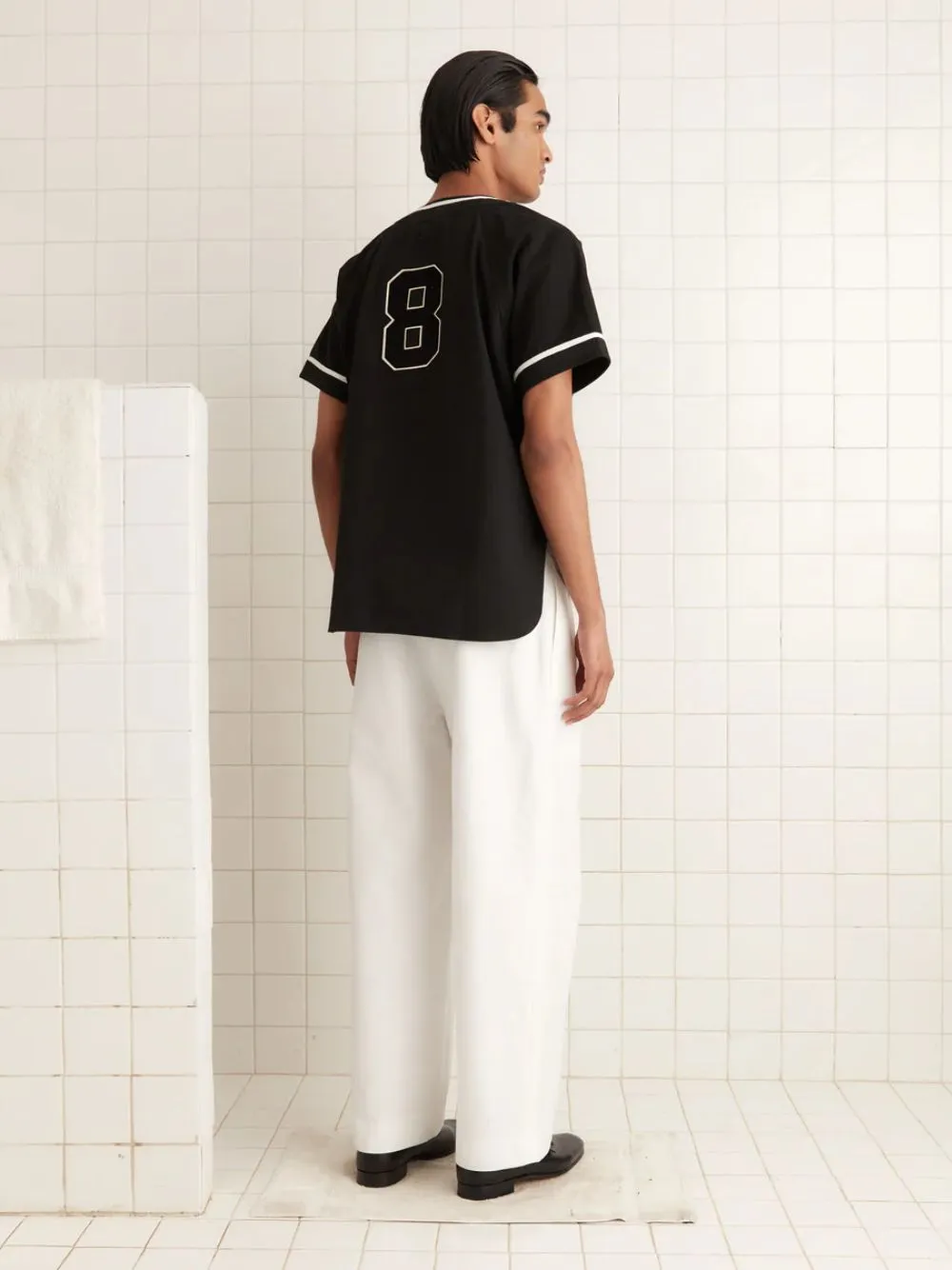 Black Baseball Shirt sold by Fashion Clinic product image thumbnail 4