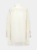 Cream Illuminate Trimmed Shirt sold by Fashion Clinic