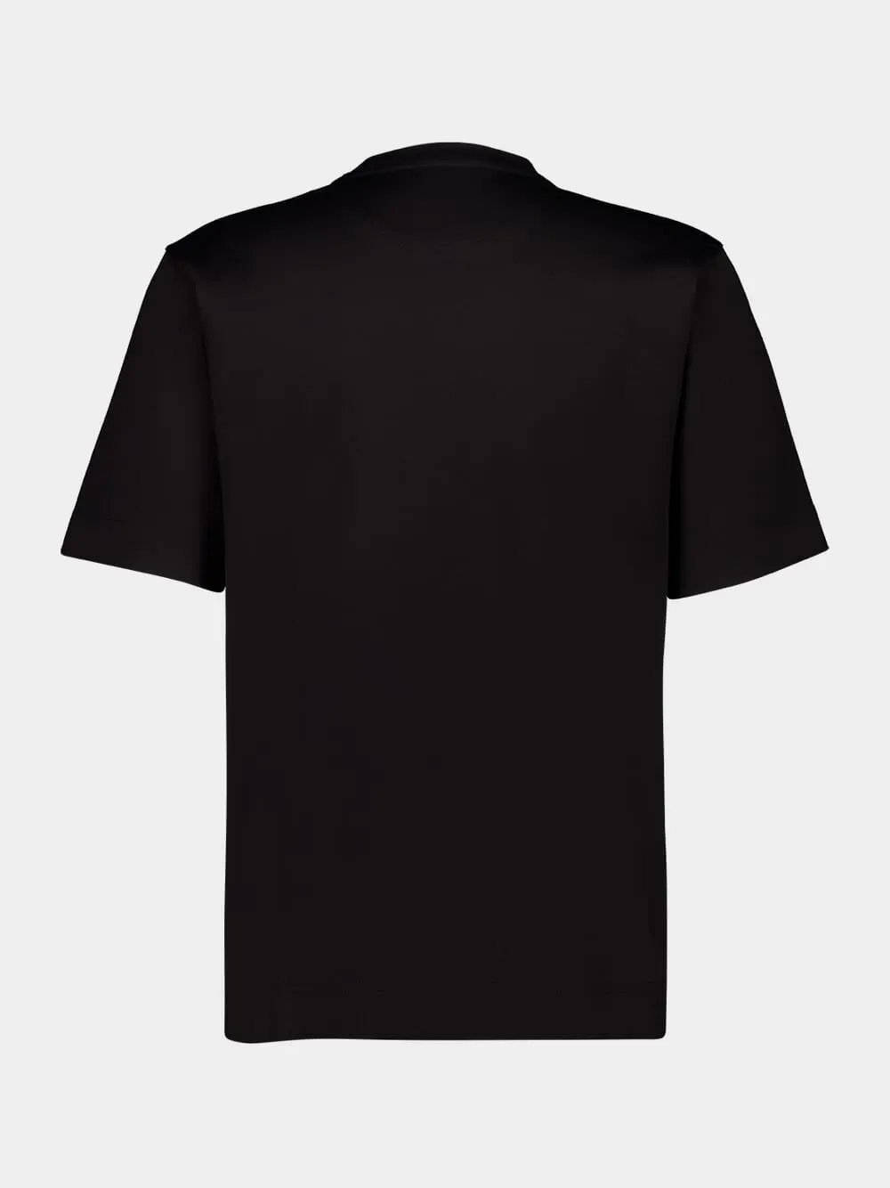 Black Oversized T-Shirt with FF Detail sold by Fashion Clinic product image thumbnail 2