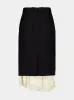 Black Lingerie Tailored Skirt sold by Fashion Clinic