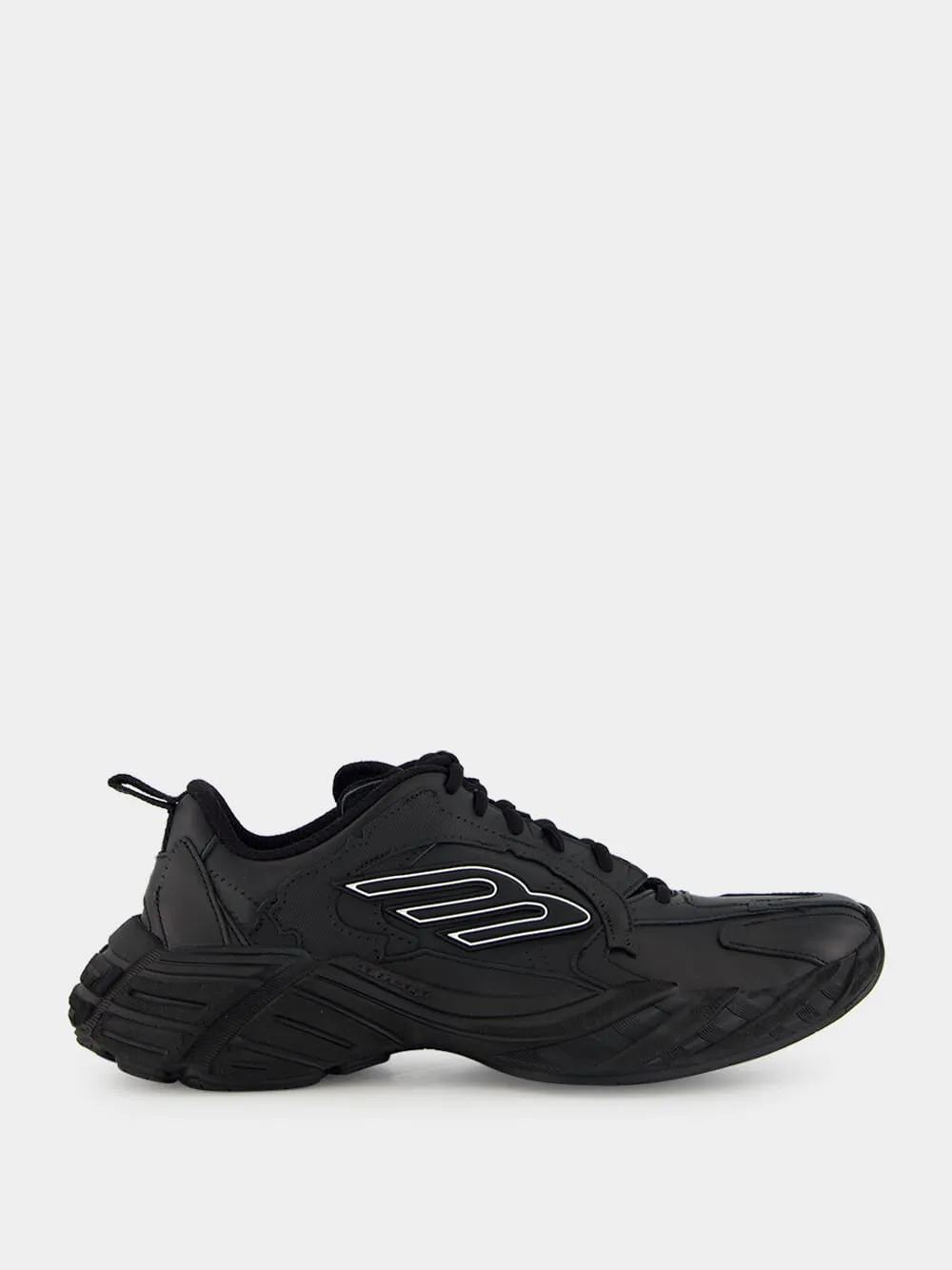 Monday Shoe Black Leather Sneakers sold by Fashion Clinic