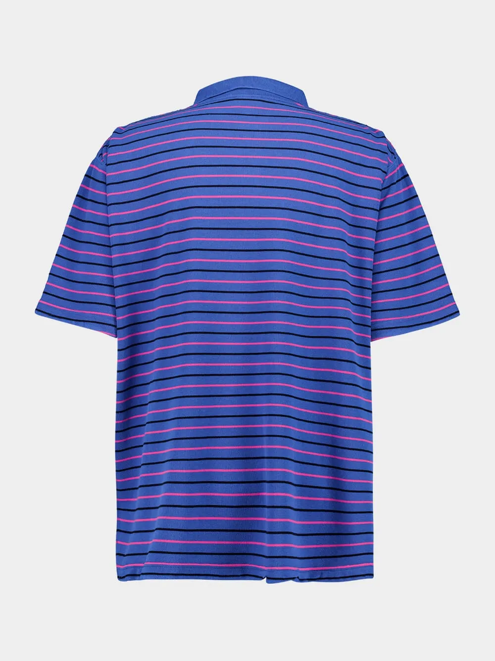 Blue Laurel Classic Pique Stripes Polo Shirt sold by Fashion Clinic product image thumbnail 2