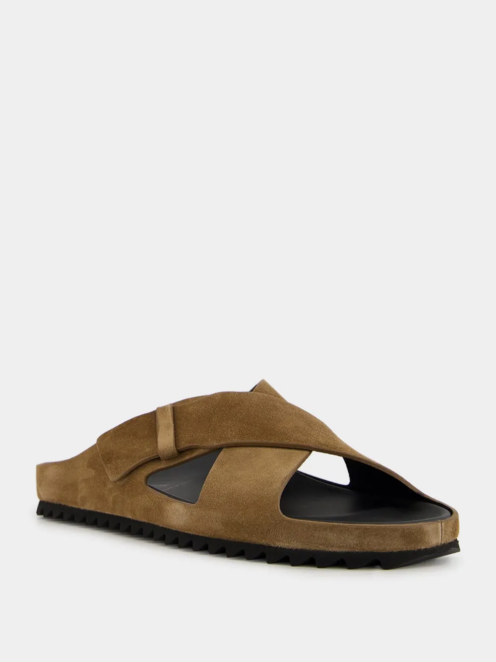 Brown Suede Agorà 011 Sandals sold by Fashion Clinic product image thumbnail 2