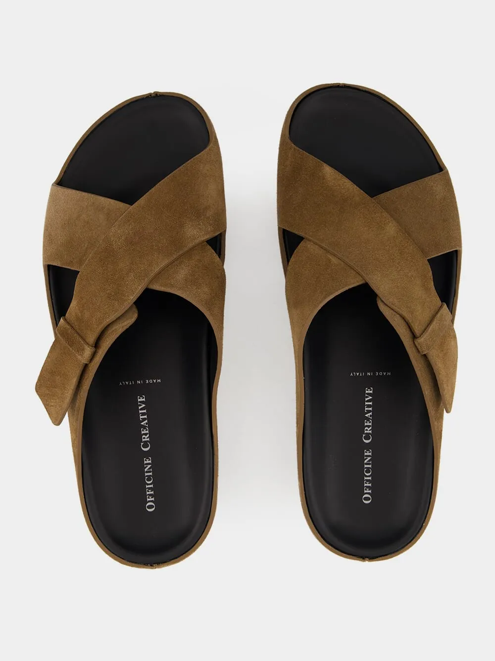 Brown Suede Agorà 011 Sandals sold by Fashion Clinic product image thumbnail 4