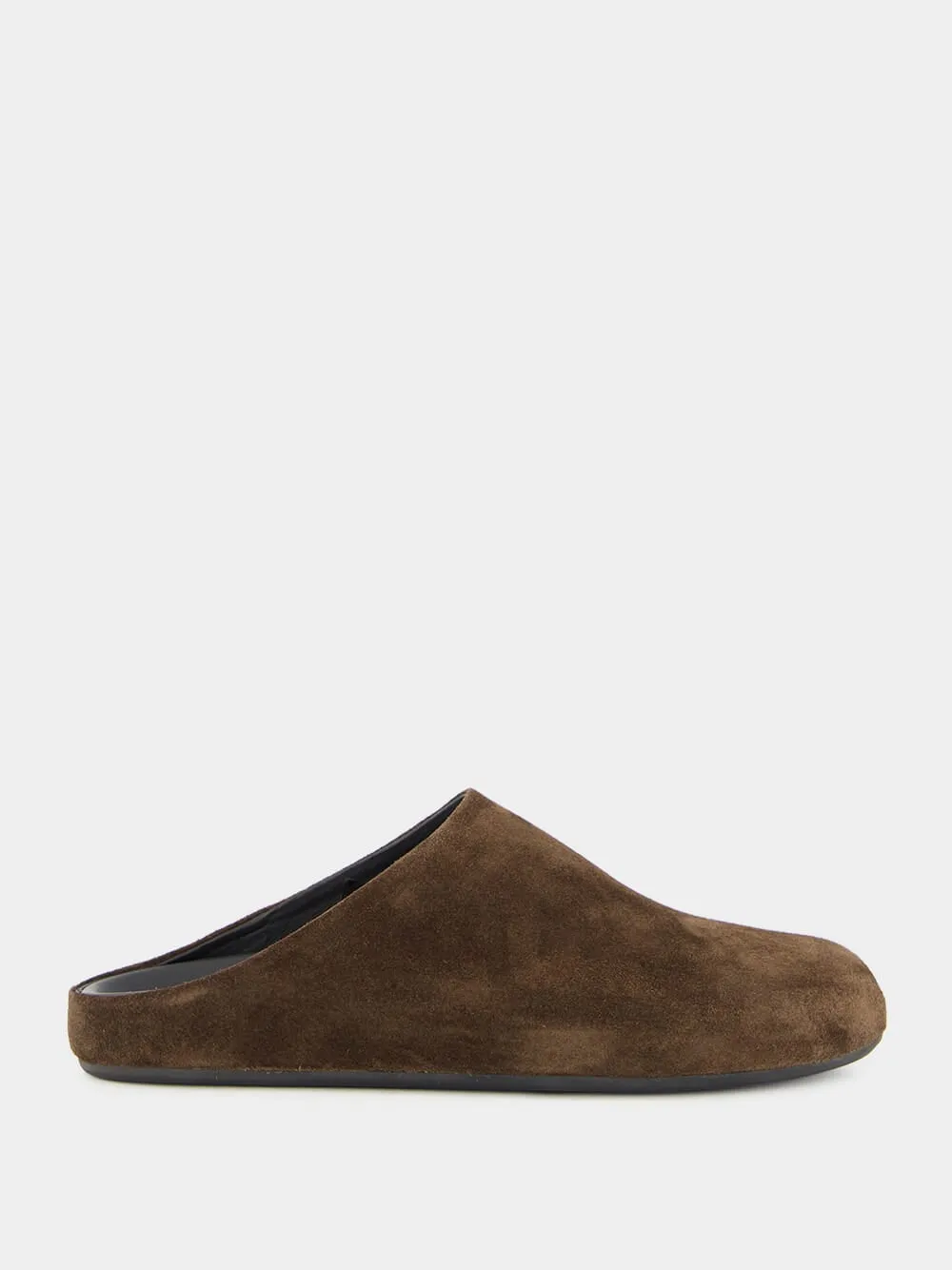 Babouche 001 Brown Suede Mule Sandals sold by Fashion Clinic