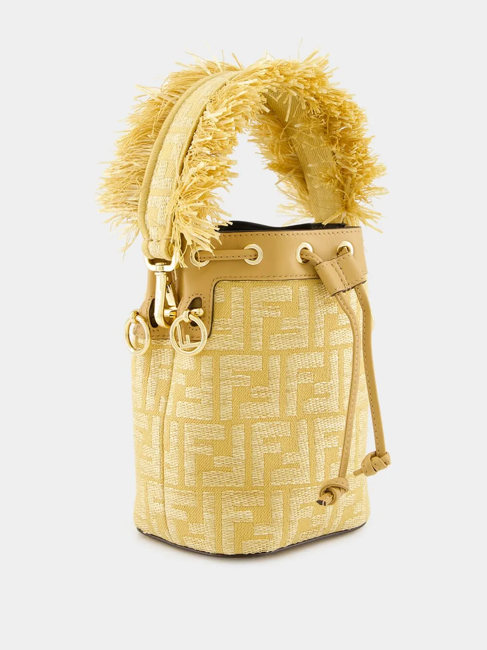 Beige Jacquard Mon Tresor Mini Bag sold by Fashion Clinic product image thumbnail 3