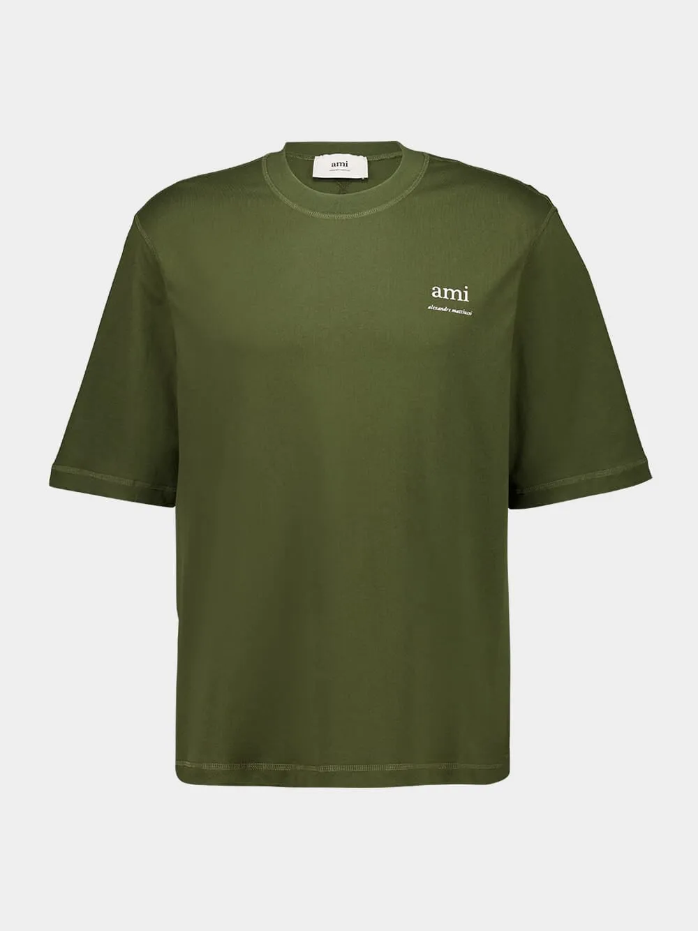Loden Green Oversized Cotton T-Shirt sold by Fashion Clinic