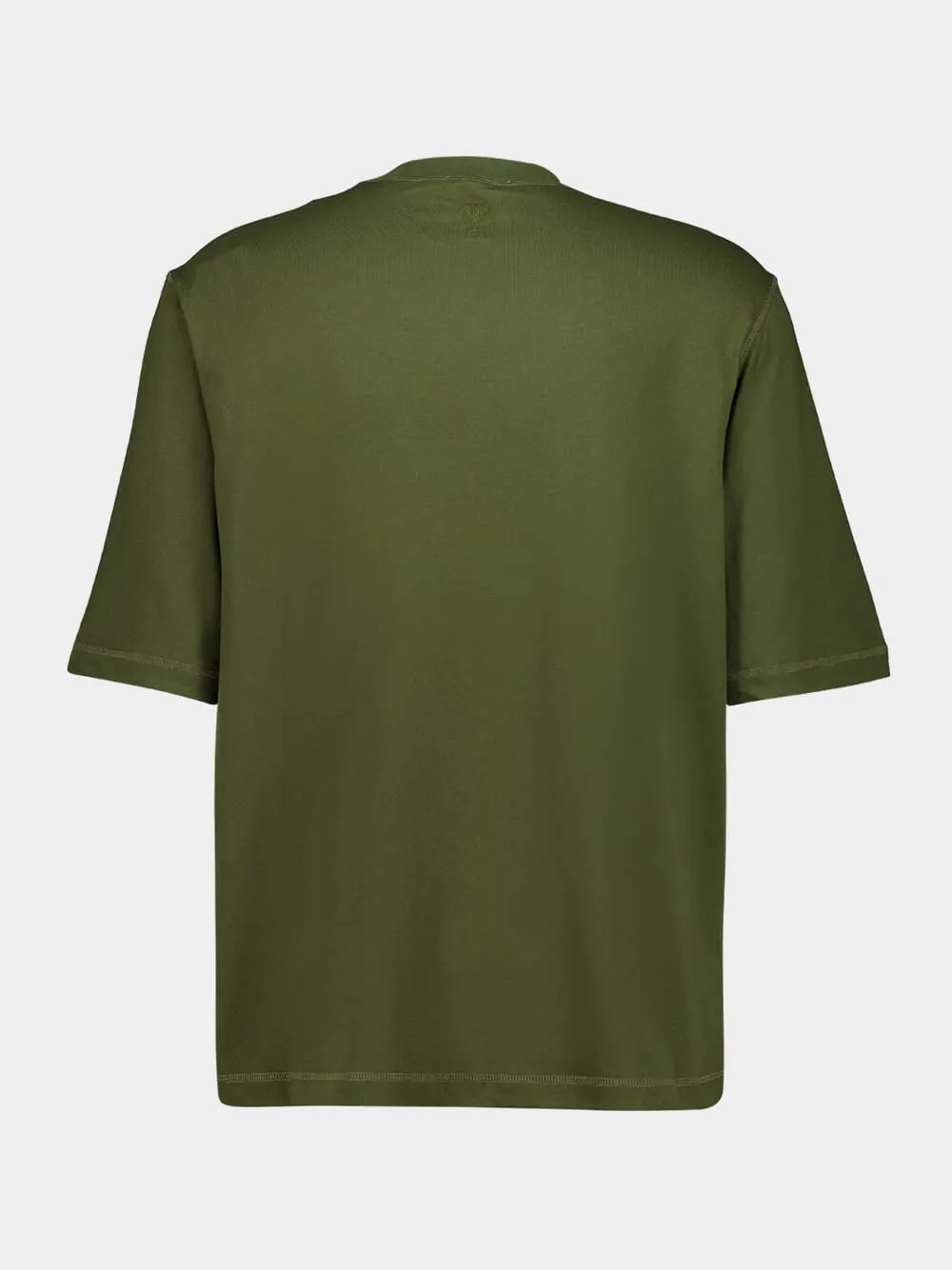 Loden Green Oversized Cotton T-Shirt sold by Fashion Clinic product image thumbnail 3