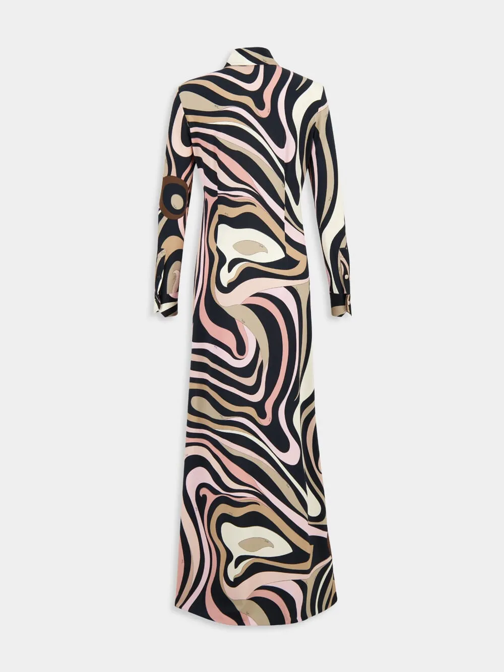 Marmo Print Long Fitted Dress sold by Fashion Clinic product image thumbnail 4