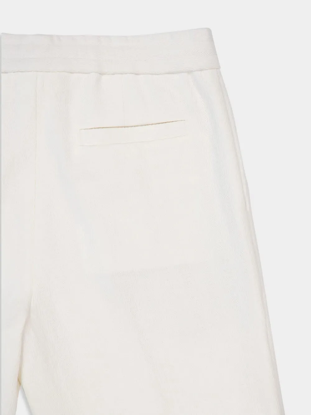 White Bermuda Shorts with Drawstring sold by Fashion Clinic product image thumbnail 4