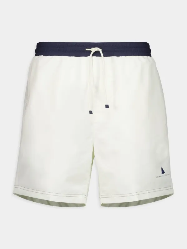 White Swim Shorts sold by Fashion Clinic
