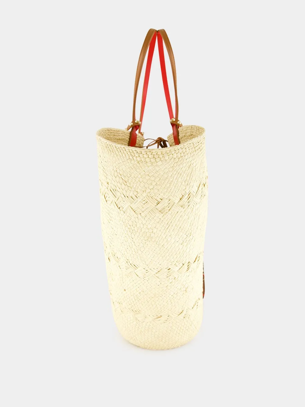 Cabata Large Natural Raffia Tote Bag sold by Fashion Clinic product image thumbnail 4