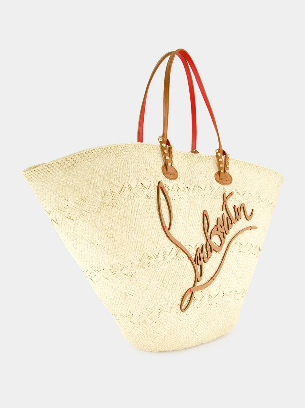 Cabata Large Natural Raffia Tote Bag sold by Fashion Clinic product image thumbnail 3