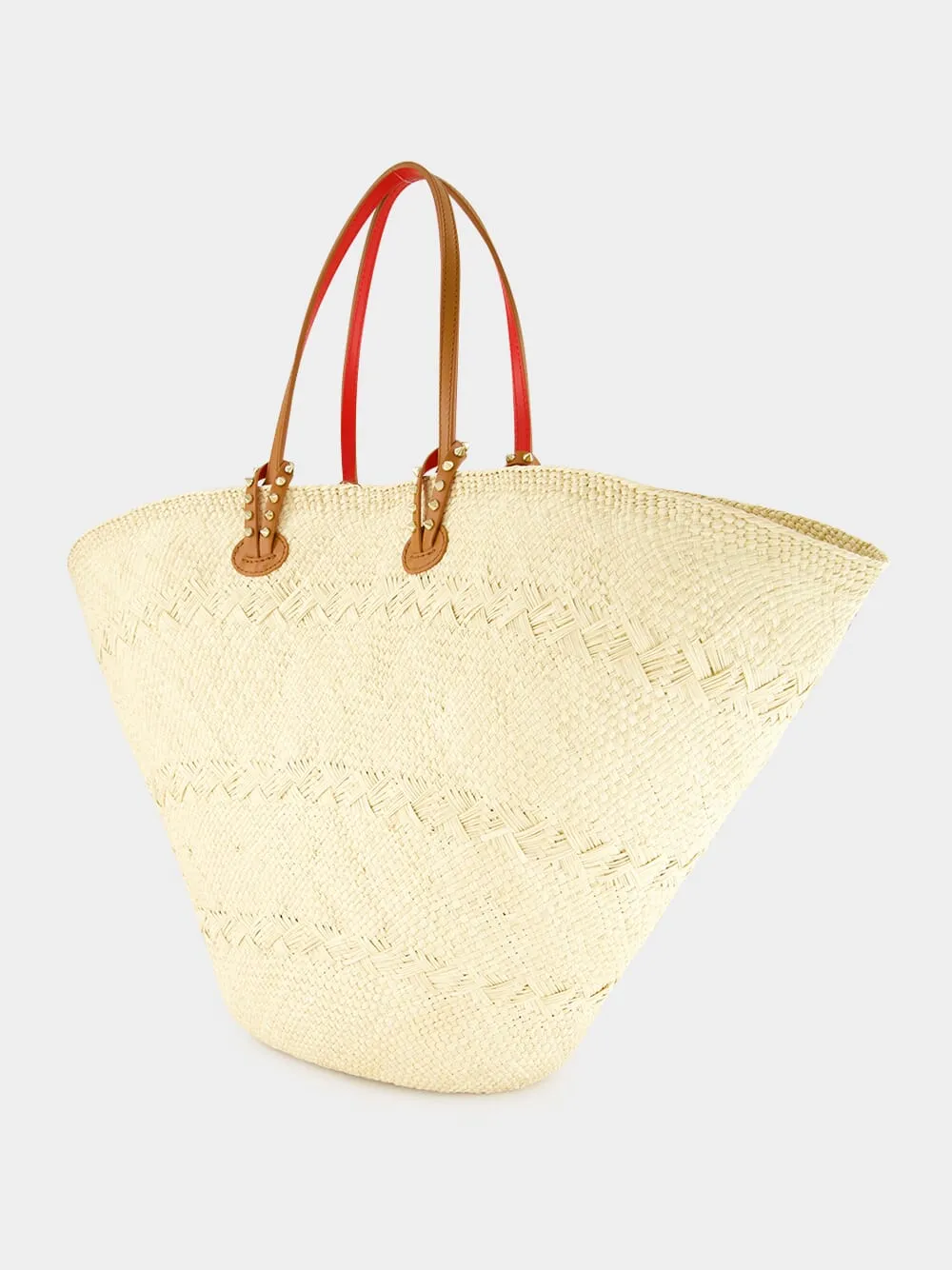 Cabata Large Natural Raffia Tote Bag sold by Fashion Clinic product image thumbnail 5