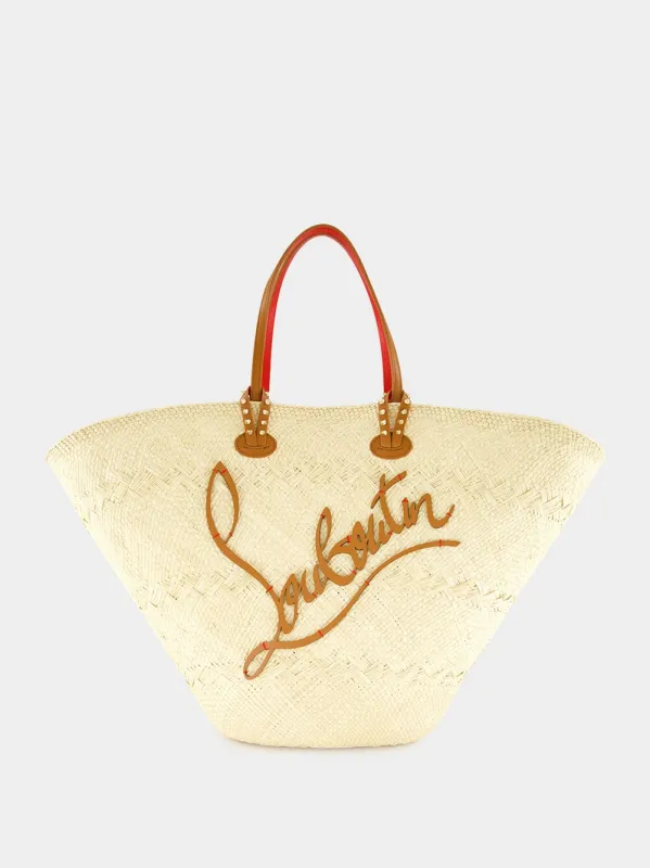 Cabata Large Natural Raffia Tote Bag sold by Fashion Clinic
