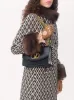 Black Vain Shoulder Bag in Shiny Calfskin sold by Fashion Clinic