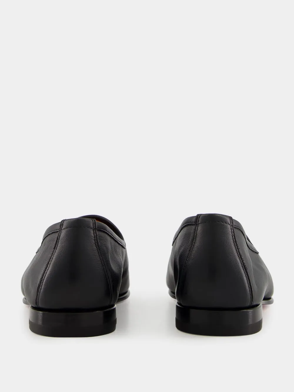 Black Leather Andrea Tassel Loafer sold by Fashion Clinic product image thumbnail 4