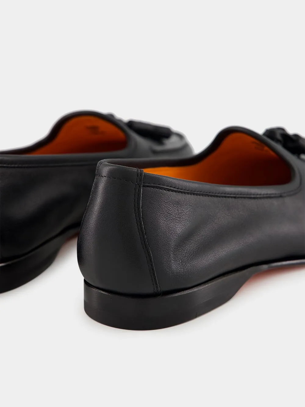 Black Leather Andrea Tassel Loafer sold by Fashion Clinic product image thumbnail 5