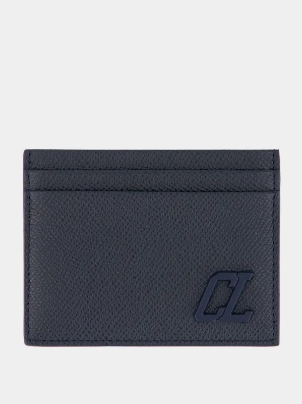 Groovy Blue Calf Leather Card Holder sold by Fashion Clinic