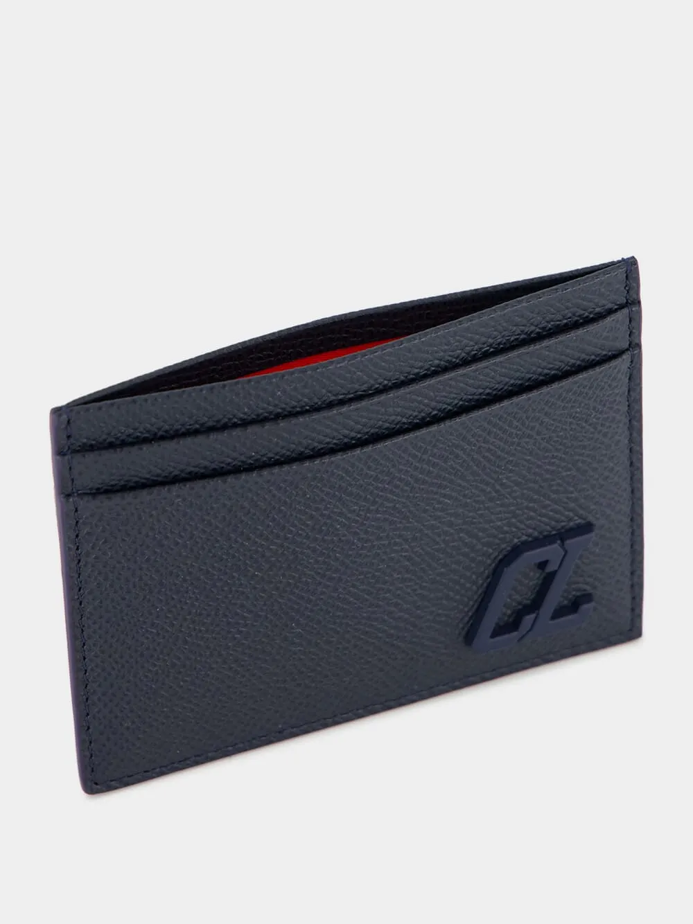 Groovy Blue Calf Leather Card Holder sold by Fashion Clinic product image thumbnail 3