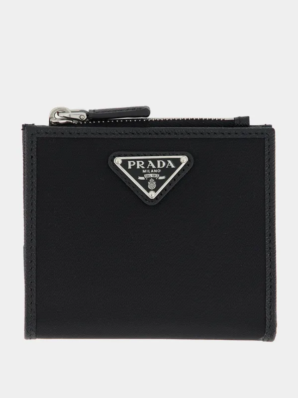 Black Small Re-Nylon Wallet sold by Fashion Clinic