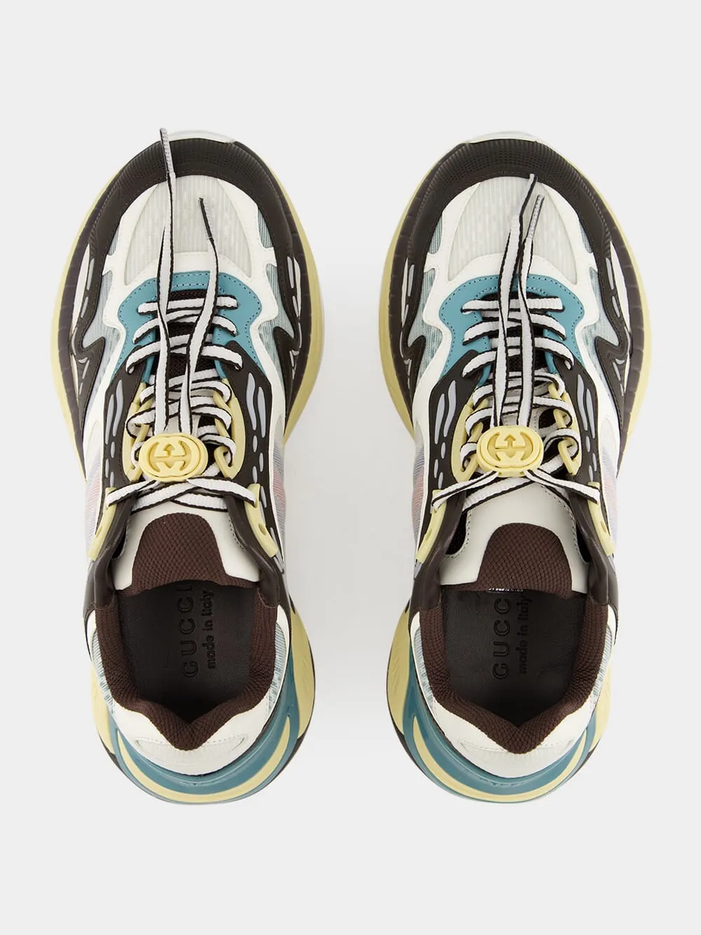 Grey Mesh and Leather 2.0 Sneakers sold by Fashion Clinic product image thumbnail 4