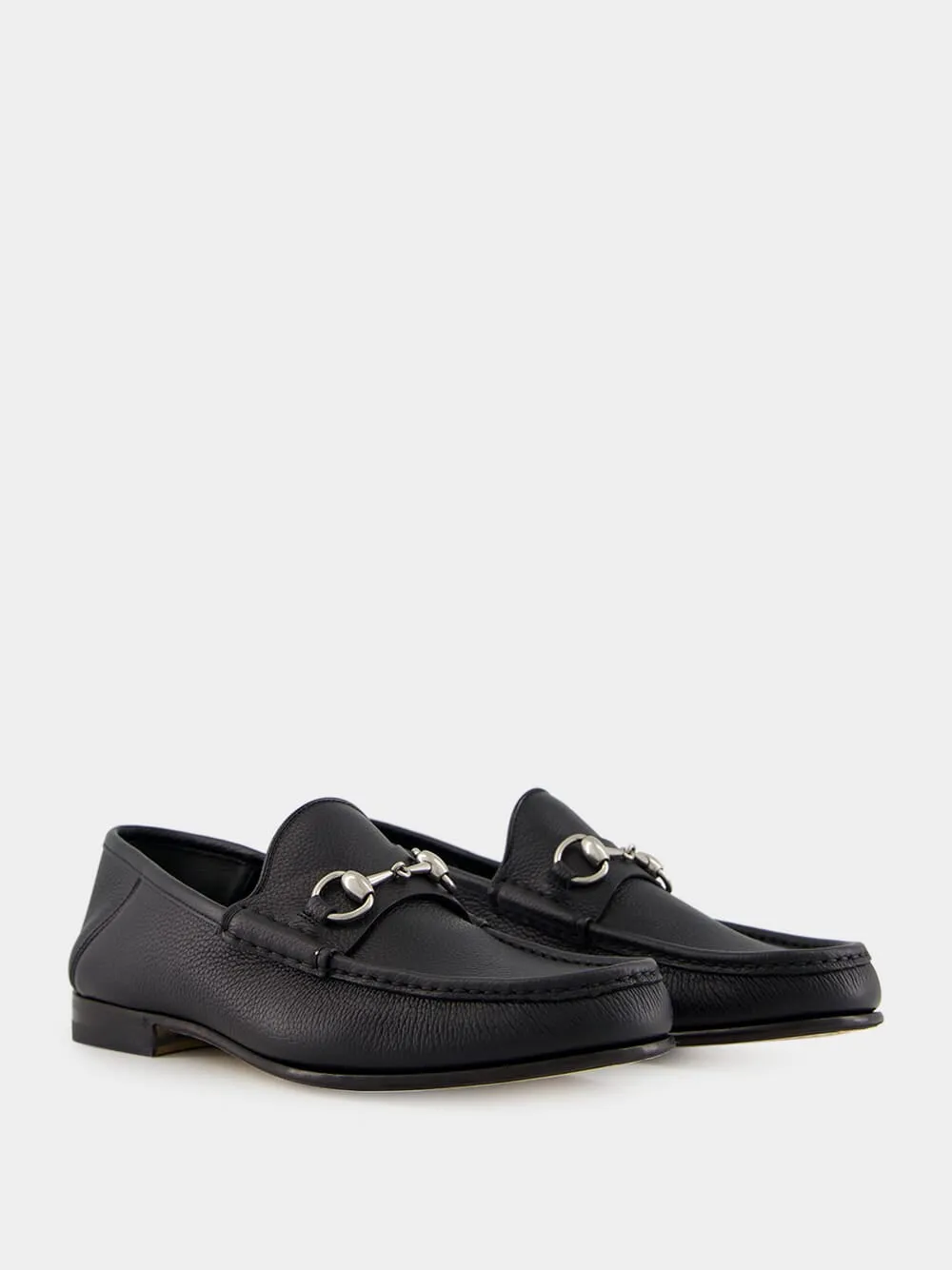 Black Leather Horsebit 1953 Loafers sold by Fashion Clinic product image thumbnail 3